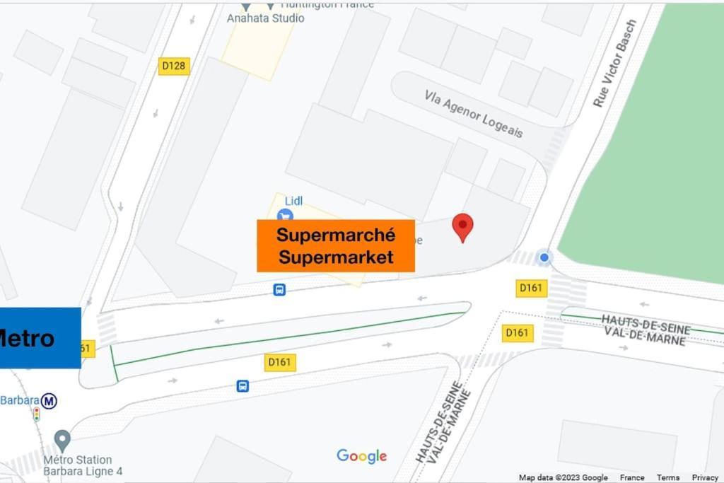 2p Calme - Climatisation - 70m Du Metro M4 Barbara - 4 Pers Maximum Apartment Montrouge
